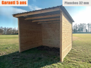 Abris de prairie 3 x 3 MK Horse Solutions, 32 mm, meilleur rapport qualité/prix.